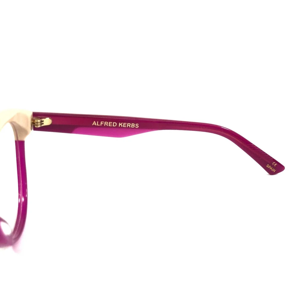 Alfred Kerbs Eyeglasses Frames ANDREA BEPU Beige Clear Purple Fuchsia 53-18-145